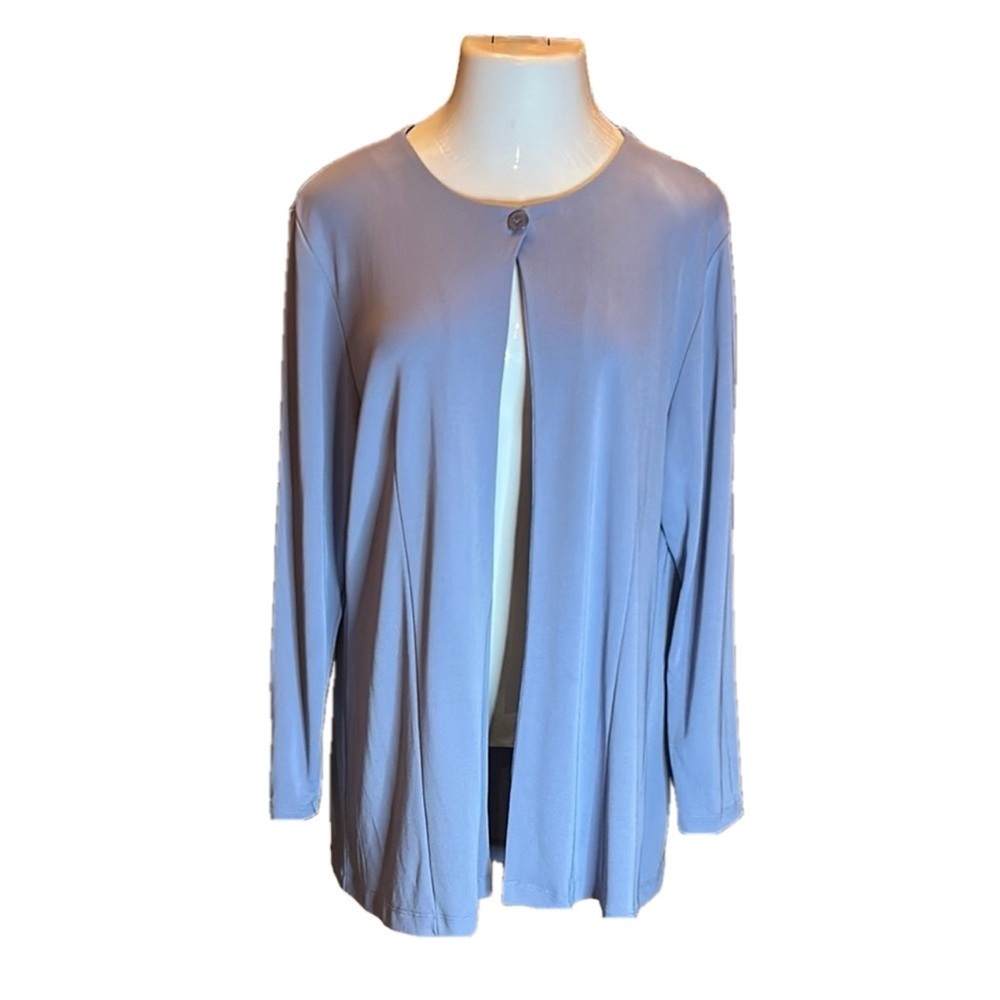 JACQUELINE FERRAR Vintage Sleek Heather Violet Jacket/Blazer Size XL - Picture 3 of 8